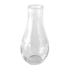 Tag Teardrop Clear Glass Vase