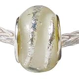 LovingtheBead © 'Snow Storm' Murano Glass Slide-On & Slide-Off Charm