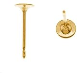 22K Gold Plated Flat 4mm Glue On Earring Posts (20)