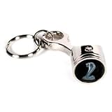 Ford Mustang Torino Shelby Cobra Premium Chrome Piston Keychain