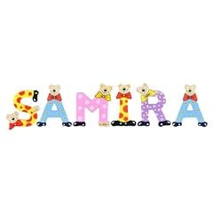 Playshoes Kinder Holz-Buchstaben Namen-Set SAMIRA