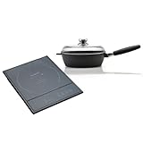 BergHOFF Touch Screen Single Induction Cooktop and Scala 10-Inch Deep Skillet
