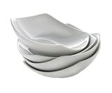 Royal Worcester Classic White Square Set of 4 Cereal Bowls 7 inch