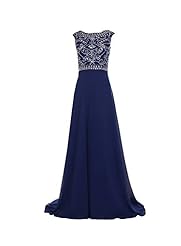  Beaded Chiffon/Satin Evening Dress/Prom Dress  With Rhinestones