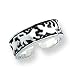 Sterling Silver Antiqued Animal Toe Ring