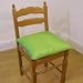 Red Indoor/Outdoor Piped Seat Pads With Feather Inner