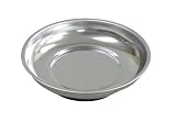 Michigan Industrial Tools Round Magnetic Parts Tray Stainless Steel