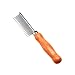 Safari Cat Shedding Comb, Wood Handle