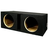 New Dual Car Black Subwoofer Box Ported Automotive Enclosure for Two 10" Woofers 10DP