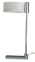 Contemporary Frost Glass Shade & Chrome Finish Table Lamp