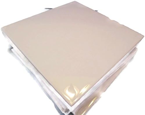 Glossy Blush Colored Set of 6 Ceramic Tiles 6" By 6" Each Great for Painting, Craft Projects, Mosaic Tile, Tile Projects