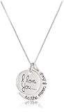 Sterling Silver "I Love You To The Moon and Back" Pendant Necklace, 18"