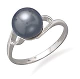 14K Gold Ring Featuring a 9-9.5mm Cultured Tahitian Pearl