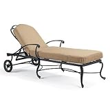 Villette Outdoor Chaise Cushion - Wyndham Dune - Frontgate - Patio Furniture