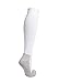 MDSOX Graduated Compression Socks for Men & Women 20-30 mmHg (White, XL) Best Stockings for Nurses, Travel, Running, Maternity Pregnancy, Varicose Veins, Medical, Blood Circulation, Leg Recovery