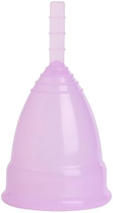 Great Care 100% Medical Silicone Reusable Hypoallergenic Menstrual Solution Feminine Hygiene Protection Period Cup (Large, Purple)