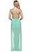 Zeagoo Womens Summer Beachwear Chiffon Halter Long Maix Beach Vacation Dress, Light Blue, One Size