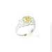 STUDIO 925: *CLASSIC 3-STONE 3.5CT CANARY YELLOW DIAMOND CZ ANNIVERSARY RING*