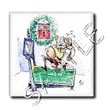 Rich Diesslins Cartoon Days of Christmas TCDC - VAL - Santa Exercise Program - Tiles