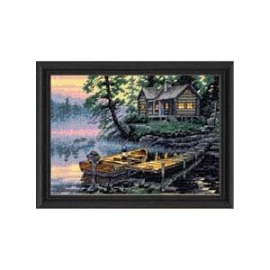 Dimensions-Counted-Cross-Stitch-Morning-Lake