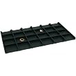 Black Leather 24 Slot Pocket Watch Display Tray Insert