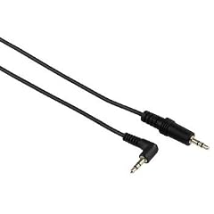 Hama Verbindungskabel Klinke 3,5 mm, Stecker 90� - Stecker, stereo 0,5 m