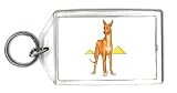 Keychain with egypt, dog, pyramids, pet, puppy, canine
