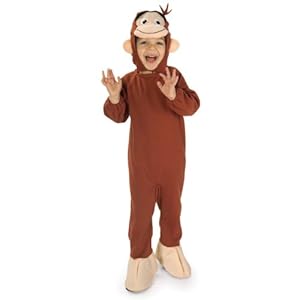 Curious George Costume, Monkey, Small