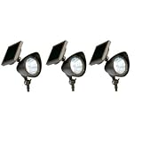 Westinghouse 3pk Solar LED Spotlight - Recharges in Sun & Shade