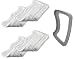 4 Microfiber Replacement Pads for Euro-Pro Shark Steam Mop w/ Carpet Glide