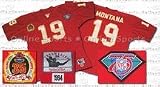 Joe Montana 1994 Kansas City Chiefs #19 Authentic Throwback Mitchell and Ness NFL Football Jersey (Scarlet, Sizes 56-64)