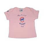 Infant / Baby MLB Chicago Cubs Walking Bear My First Tee T-Shirt - Pink (Size: 6/9)