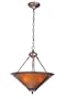 Meyda Tiffany 24699 Mica Inverted Pendant, Mahogany Bronze