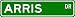 ARRIS Street Sign ~ Personalized Family Lastname Sign ~ Gameroom, Basement, Garage Sign Novelty** ALUMINUM