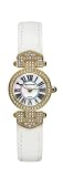 Pierre Cardin Women's PC67982115011 Time Couture Collection Gold-Tone Crystal Accented Leather Strap Watch
