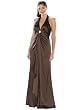Formal Evening Gown. Satin Halter Dress for Prom, Party, Wedding by Sean Collection (448)