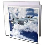 Jet - CF-18 Hornet - Greeting Cards-6 Greeting Cards with envelopes