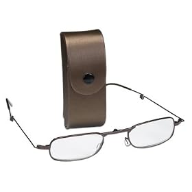 Select-A-Vision Belt Clip Folding Reader, Brown Case