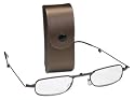 Select-A-Vision Belt Clip Folding Reader, Brown Case, +1.50