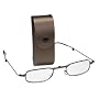 Select-A-Vision Belt Clip Folding Reader, Brown Case, +2.00