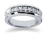 0.49 ctw. Woman's Round Diamond Wedding Band in Platinum