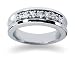 0.49 ctw. Woman's Round Diamond Wedding Band in Platinum