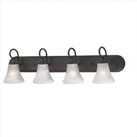 Elipse Strip Light in Painted Bronze