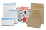 5 Star Office Envelopes Pocket Press Seal 90gsm White C5 pack 500