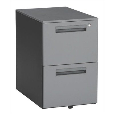 Three Drawer Mobile File Gray Paint