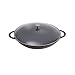 Staub Cast-Iron 7-Quart Wok with Glass Lid, Black
