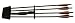 Barnett Revolution/Quad 400 4 Arrow Quiver with 4 - 22-Inch Arrows