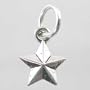 Tiny Texas Star Charm in Sterling Silver, #9887