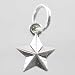 Tiny Texas Star Charm in Sterling Silver, #9887