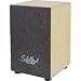 Schalloch Cajon with Burl Wood Front, Black
